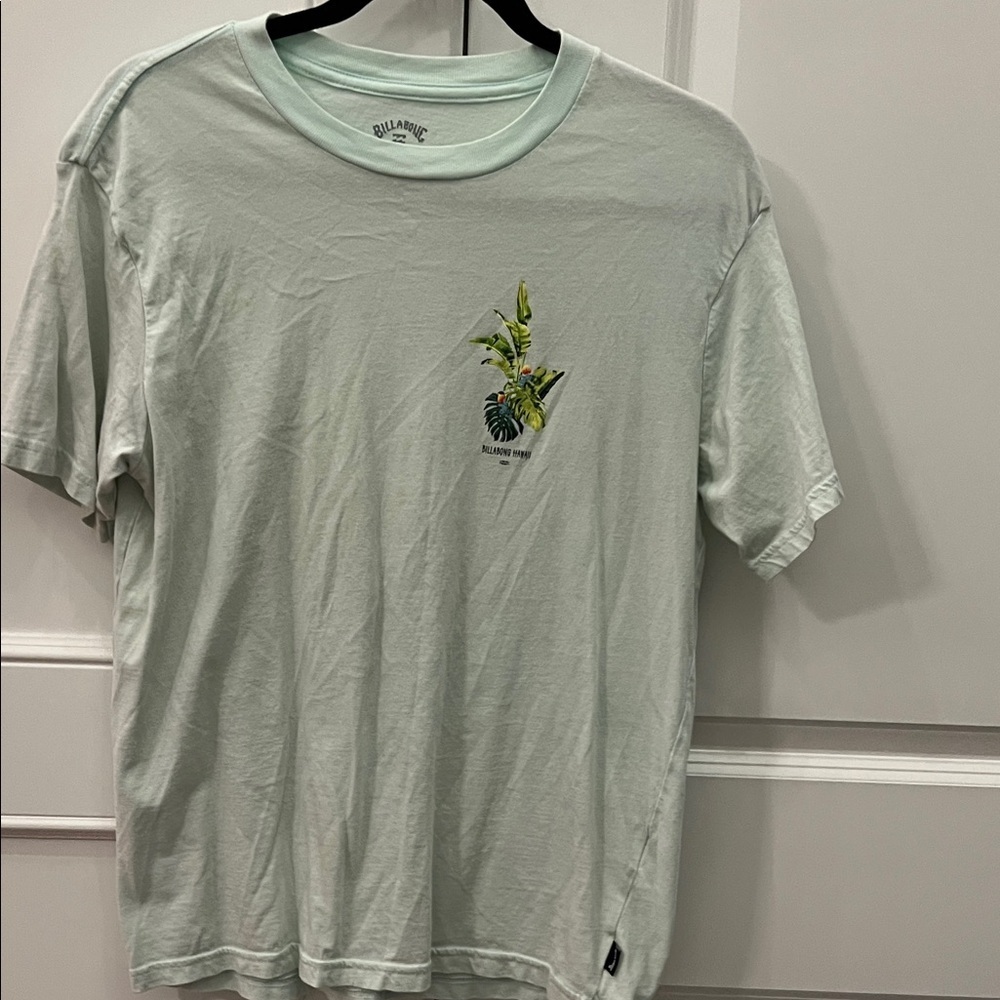 Billabong Men's Mint Green Tropical Tee